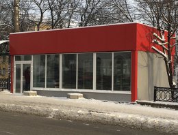 Цветочный павильон из сэндвич-панелей, построенная компанией Альянс - Цветочный павильон, Изготовлен из сэндвич-панелей, Киров, ул. Карла Маркса