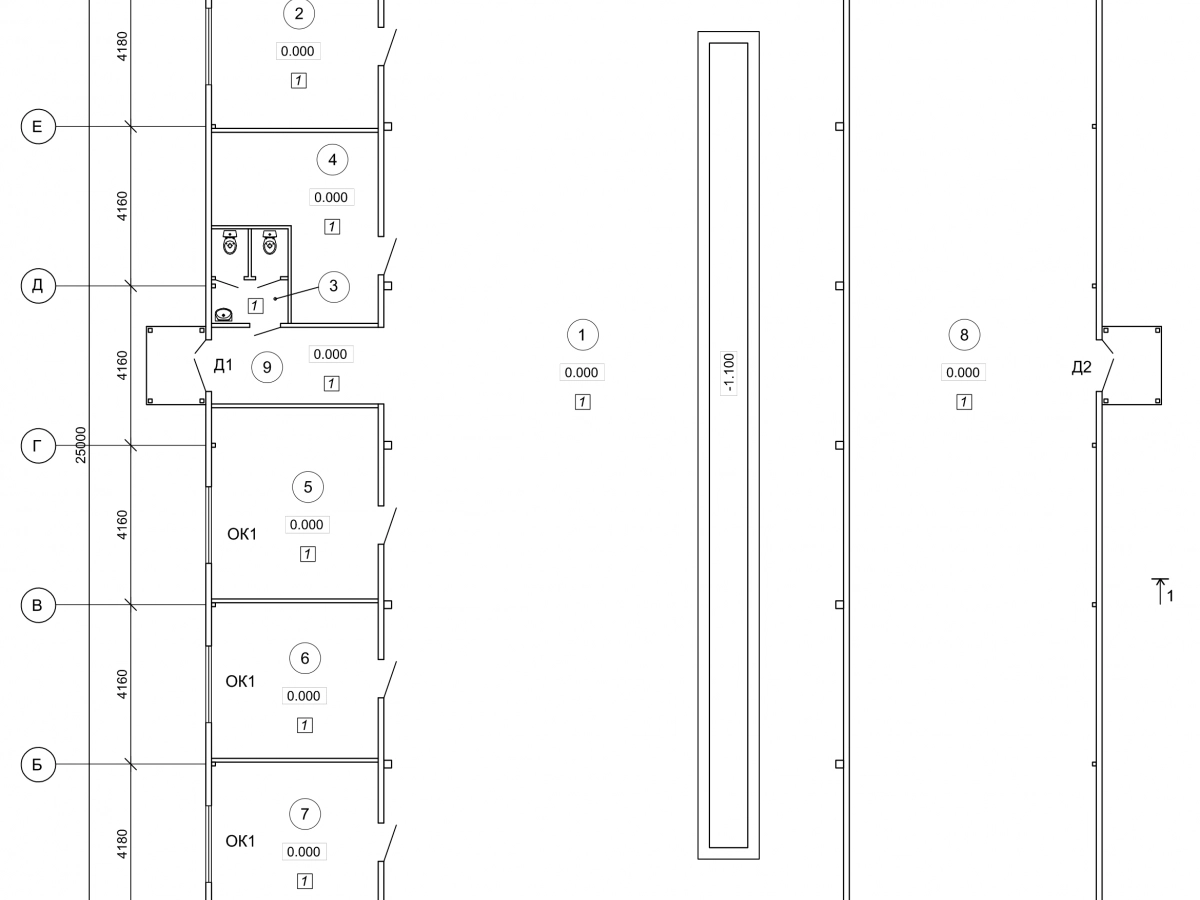 Планировка Грузовое СТО из сэндвич-панелей -  фото 1