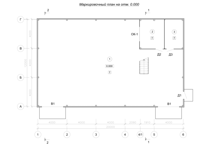 Планировка Склад из сэндвич-панелей -  фото 1