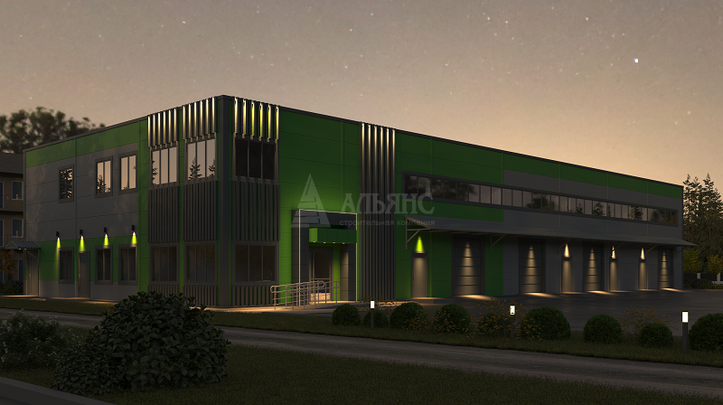 3D визуализация Склад из сэндвич-панелей  - фото 5