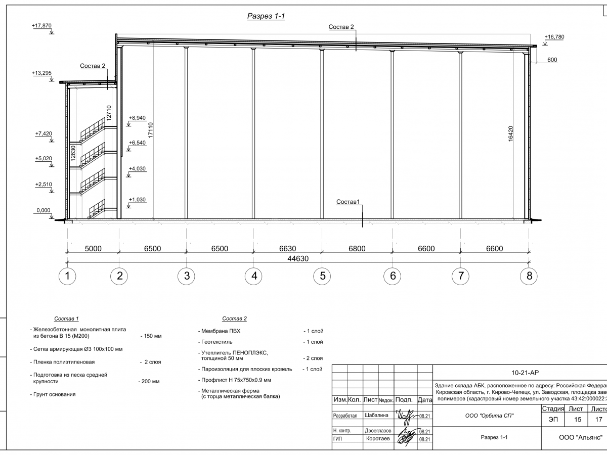 Планировка Склад-ангар из сэндвич-панелей -  фото 12